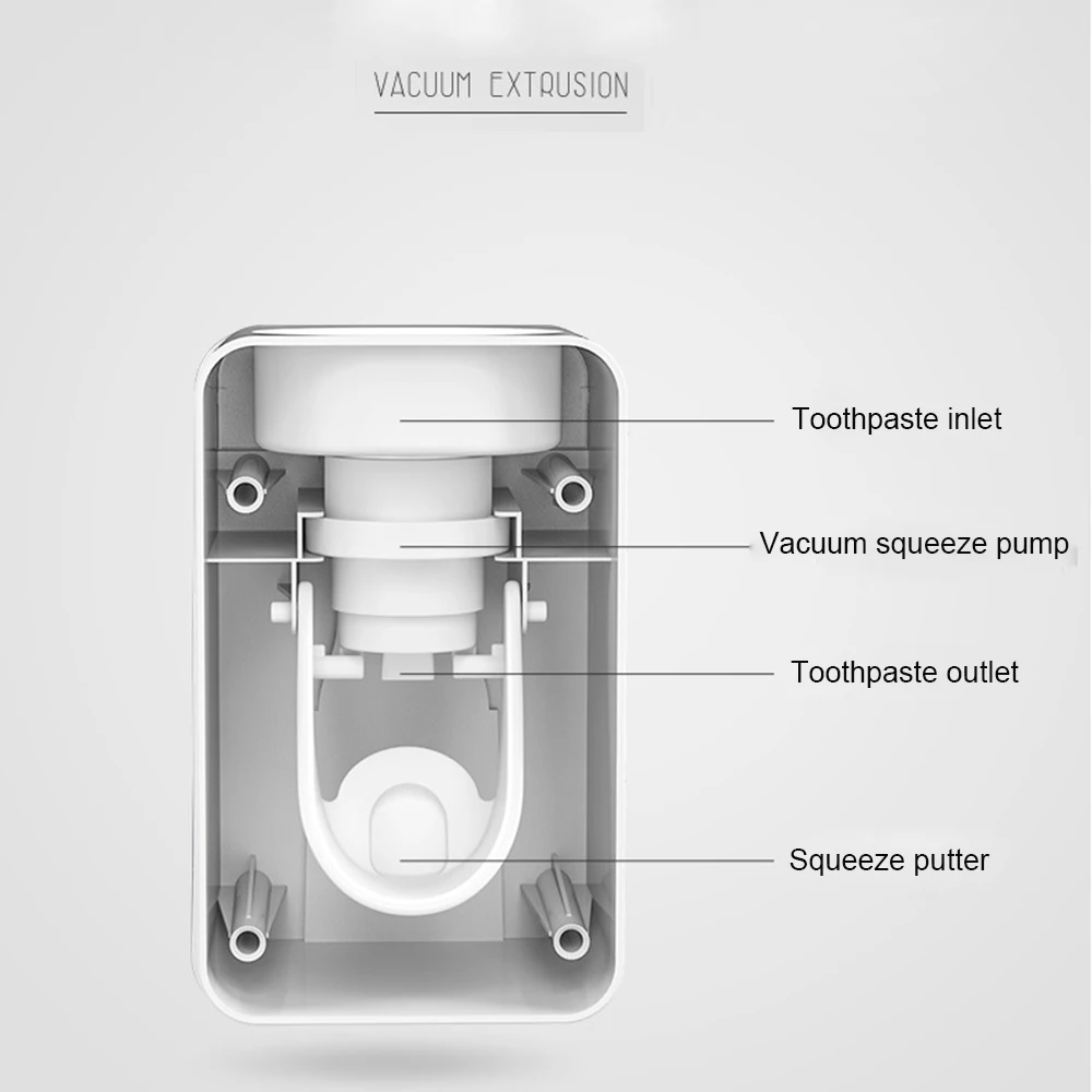LEDFRE Automatic Toothpaste Dispenser Wall Mounted Stand Home Dust-Proof Toothpaste Lazy Dispenser Bathroom Accessories LF71011 LEDFRE Automatic Toothpaste Dispenser Wall Mounted Stand Home Dust-Proof Toothpaste Lazy Dispenser Bathroom Accessories LF71011