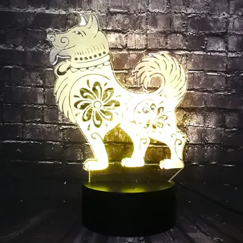Cute 3D Dog Wolf Animal Holiday Children Party Xmas Fun lamp Acrylic 7 Color RGB Change LED Decor Baby Sleep Mood Night Light
Cute 3D Dog Wolf Animal Holiday Children Party Xmas Fun lamp Acrylic 7 Color RGB Change LED Decor Baby Sleep Mood Night Light