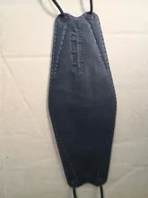 Mascarilla KN95 en forma de pez FFP2, de 4 capas máscara facial, color negro, reutilizable