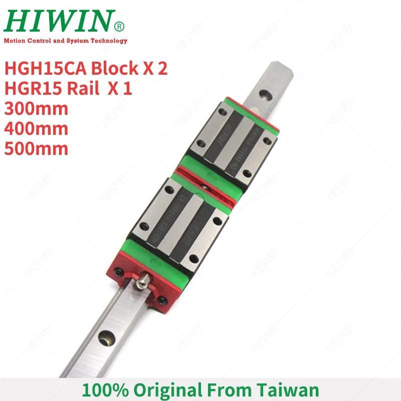 HIWIN linear guideways HGH15CA block 2 pcs with HIWIN HGR15 300mm 400mm 500mm Linear Rails 1pcs for cnc machine part
HIWIN linear guideways HGH15CA block 2 pcs with HIWIN HGR15 300mm 400mm 500mm Linear Rails 1pcs for cnc machine part