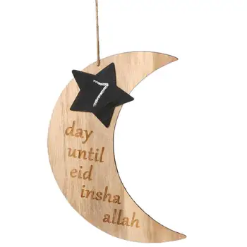 Wooden Eid Mubarak Countdown Moon Home Decor Ramadan Eid Mubarak Wooden Plaque Hanging Pendant Decor For Ramadan Activities
Wooden Eid Mubarak Countdown Moon Home Decor Ramadan Eid Mubarak Wooden Plaque Hanging Pendant Decor For Ramadan Activities