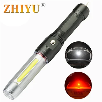 180 Degrees Lighting USB Rechargeable LED Flashlight 3 Lighting Modes Waterproof Baton with Magnet Lamp Auto Repair Work Lamp
180 Degrees Lighting USB Rechargeable LED Flashlight 3 Lighting Modes Waterproof Baton with Magnet Lamp Auto Repair Work Lamp