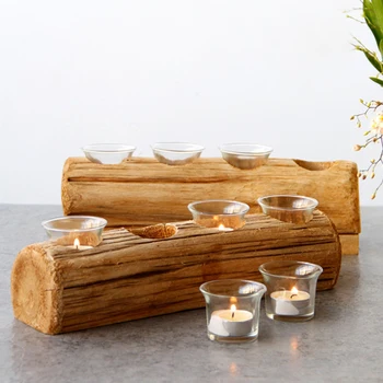 4 Holes European Rustic Wedding Decoration Wooden Candlesticks Tea Light Glass Candle Holders for Christmas Party Birthday Decor
4 Holes European Rustic Wedding Decoration Wooden Candlesticks Tea Light Glass Candle Holders for Christmas Party Birthday Decor