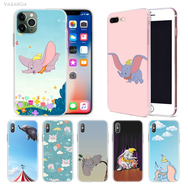 Dumbo Elephant Case for Apple iphone 11 Pro XS Max XR X 7 8 6 6S Plus 5 5S SE 5C Silicone Cartoon Animal Casos Phone Cover Coque
Dumbo Elephant Case for Apple iphone 11 Pro XS Max XR X 7 8 6 6S Plus 5 5S SE 5C Silicone Cartoon Animal Casos Phone Cover Coque