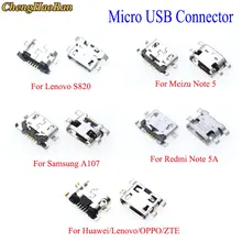 

ChengHaoRan 1pcs Micro usb jack charging charge port socket 5pin connector for samsung/Huawei/Xiaomi/Lenovo/OPPO/Meizu