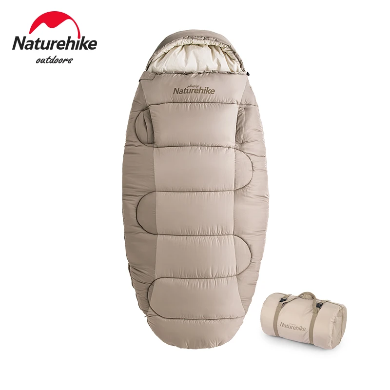Naturehike Winter Sleeping Bag Pancake Washable Portable Ultralight Adult Cotton Wearable Camping | Спорт и развлечения