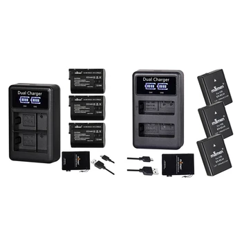 MAMEN 2 Set Digital Camera Battery + LCD USB Dual Charger for Nikon, 1 Set EN-EL14 & 1 Set EN-EL15
MAMEN 2 Set Digital Camera Battery + LCD USB Dual Charger for Nikon, 1 Set EN-EL14 & 1 Set EN-EL15
