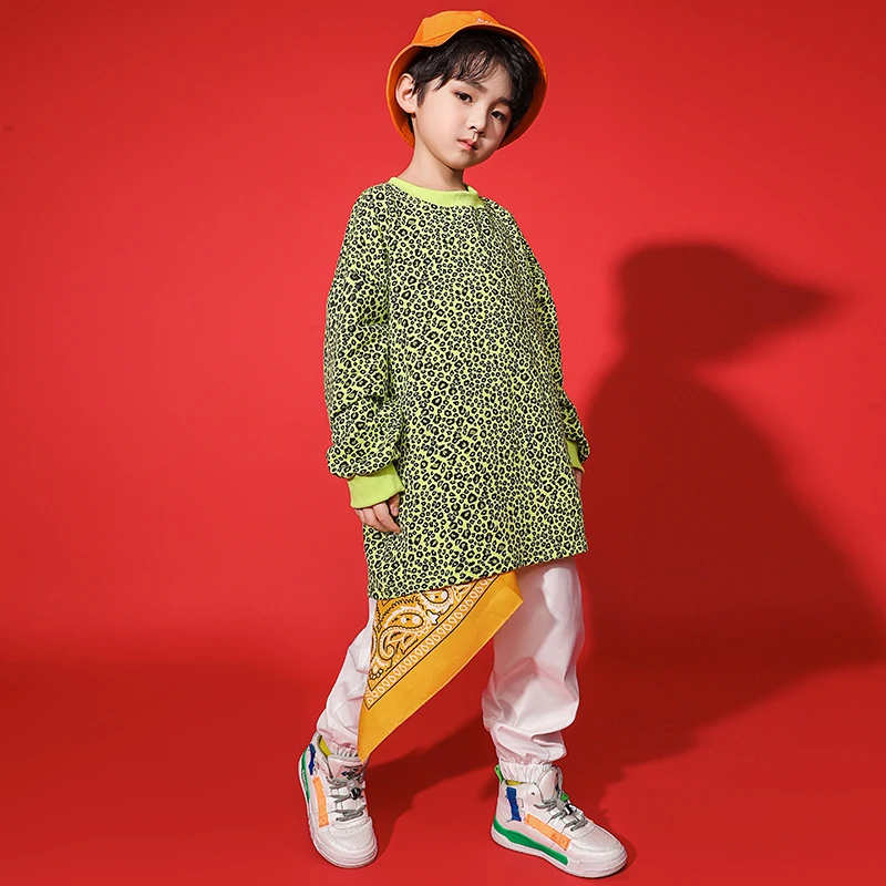 Kids Hip Hop Dancing Outfits Leopard Print Long Sleeve Sweatshirt Streetwear Jogger Pants for Boys Jazz Dance Costume Clothing
Kids Hip Hop Dancing Outfits Leopard Print Long Sleeve Sweatshirt Streetwear Jogger Pants for Boys Jazz Dance Costume Clothing
