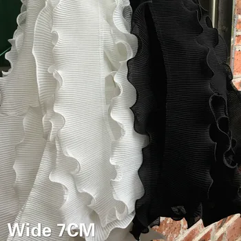 7CM Wide White Black Pleated Chiffon Fabric Elastic Ruffle Trim Embroidered Lace Collar Ribbon DIY Women Dresses Sewing Supplies
7CM Wide White Black Pleated Chiffon Fabric Elastic Ruffle Trim Embroidered Lace Collar Ribbon DIY Women Dresses Sewing Supplies