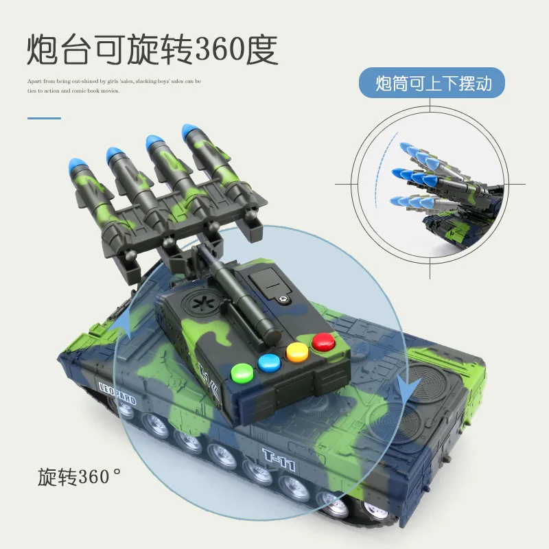 Toy CHILDREN'S Toy Car Military Armored Model Tiger-type Inertia Model Missile Truck Mainland China 10-30 Yuan 6
Toy CHILDREN'S Toy Car Military Armored Model Tiger-type Inertia Model Missile Truck Mainland China 10-30 Yuan 6