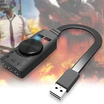 3.5mm GS3 Black Virtual 7.1 Channel Sound Card Converter Adapter External USB Audio Headset Stereo For PC Desktop Notebook
3.5mm GS3 Black Virtual 7.1 Channel Sound Card Converter Adapter External USB Audio Headset Stereo For PC Desktop Notebook