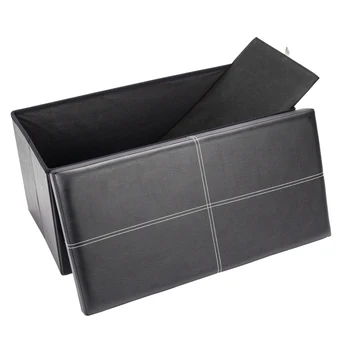 F-03L Practical PVC Leather Rectangle Shape Surface with Line Footstool Black New
F-03L Practical PVC Leather Rectangle Shape Surface with Line Footstool Black New
