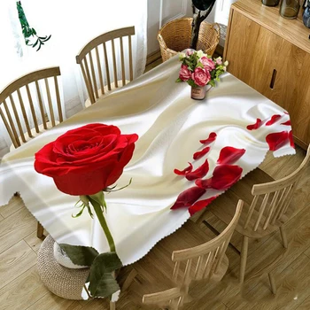 Creative 3D Tablecloth Flower Pattern Dustproof Dining Table Cloth White Magnolia Red Rose Wedding Holiday Polyester Table Cover
Creative 3D Tablecloth Flower Pattern Dustproof Dining Table Cloth White Magnolia Red Rose Wedding Holiday Polyester Table Cover