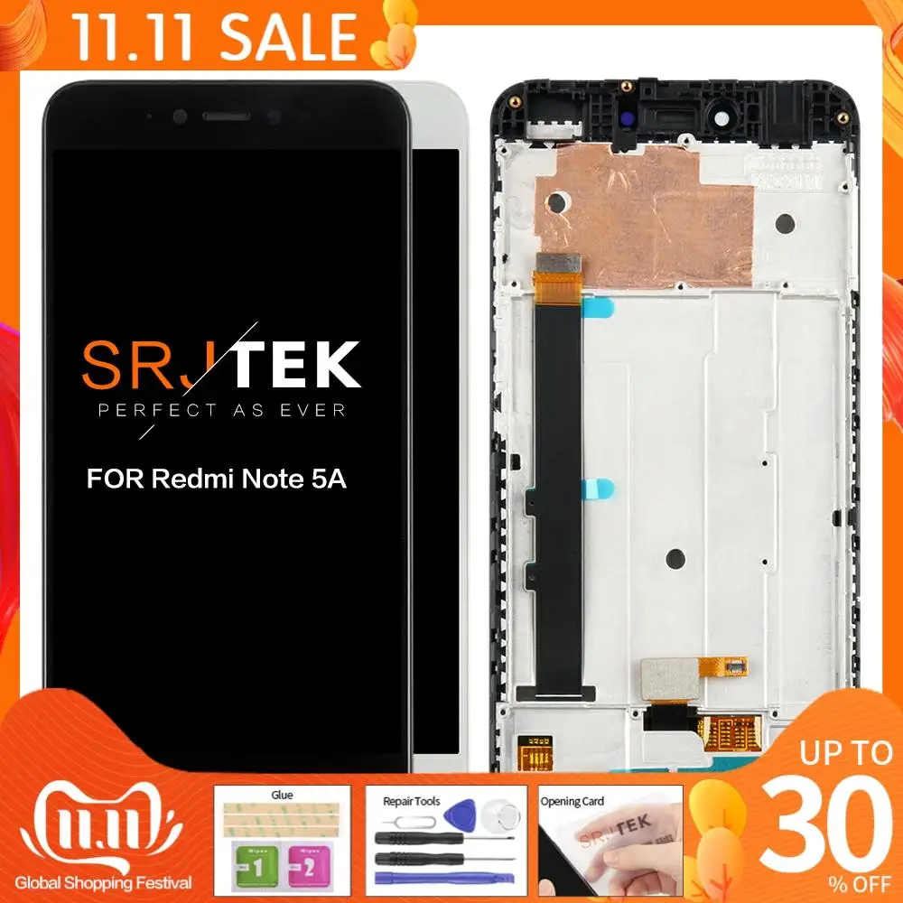 ЖК-дисплей 5 дюймов IPS для XIAOMI Redmi Note 5A сенсорный экран с рамкой Xiaomi Prime сменный Y1/ Y1