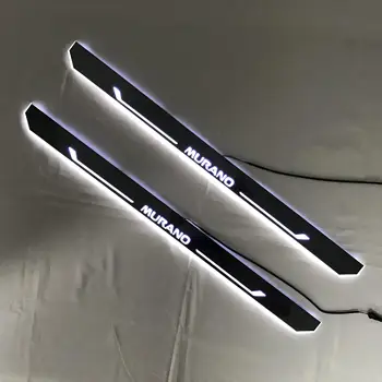 Acrylic door sill plate strip with led decorative welcome light moving door scuff for nissan murano 
Acrylic door sill plate strip with led decorative welcome light moving door scuff for nissan murano