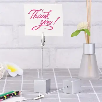 10pcs Cube Base Photo Clips Memo Photo Holder Card Paper Note Clip Table Number Stand Desktop Decoration Wedding Party Supplies
10pcs Cube Base Photo Clips Memo Photo Holder Card Paper Note Clip Table Number Stand Desktop Decoration Wedding Party Supplies