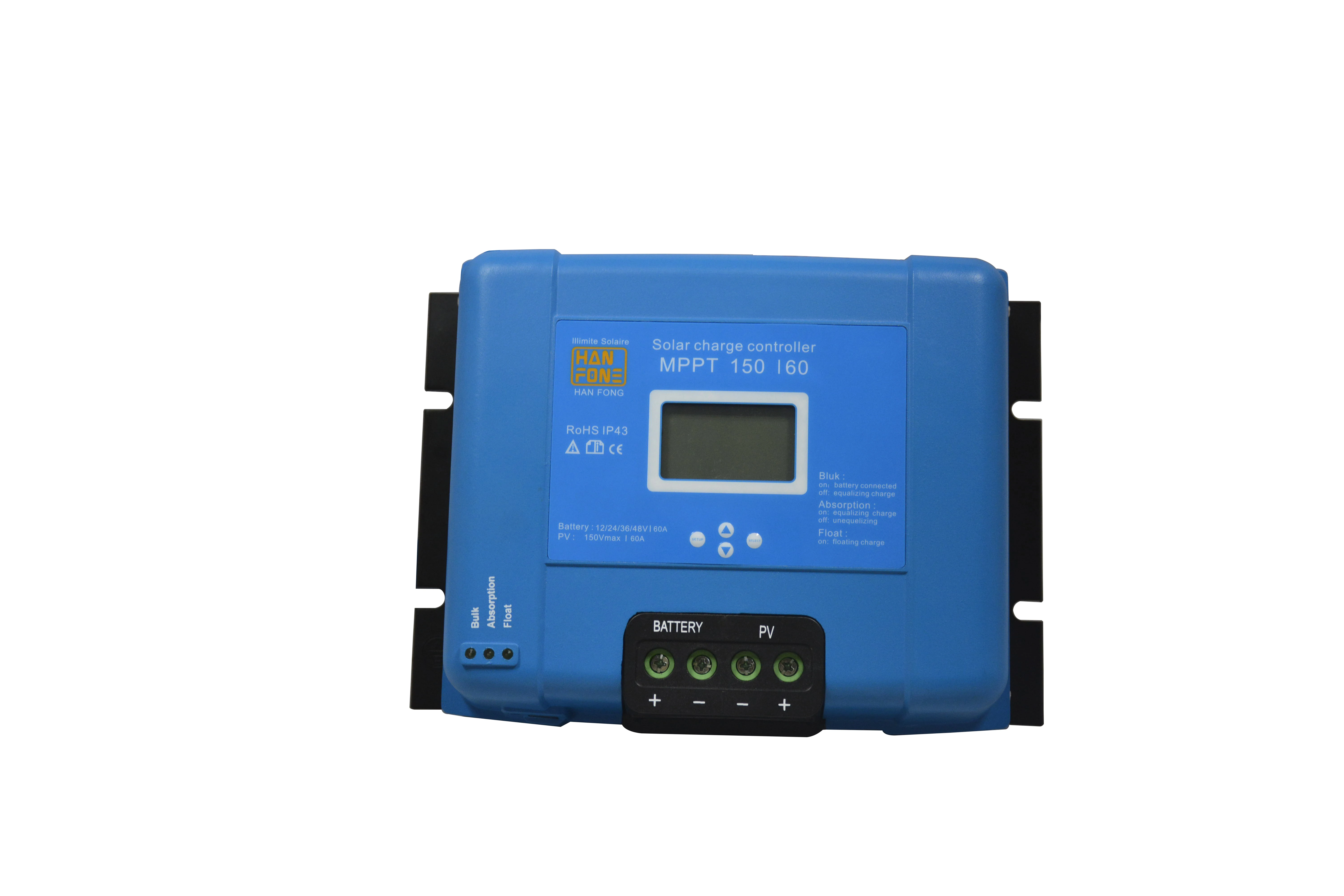 High reliability Solar charge controller MPPT 12/24/48V60A for solar power system
High reliability Solar charge controller MPPT 12/24/48V60A for solar power system
