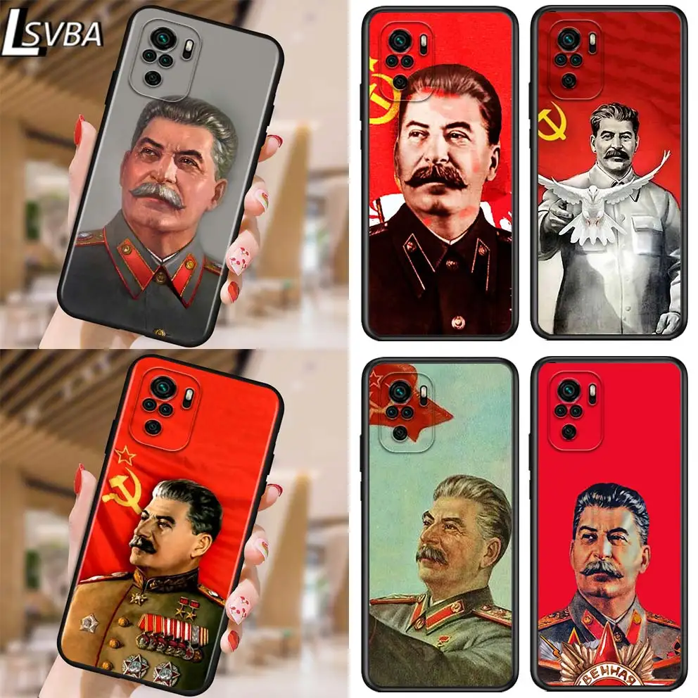 Сталин Советский Союз для Xiaomi Redmi Note 10 10S 9 9T 9S 9Pro Max 8T 8Pro 8 7 6 5 Pro 5A 4X 4 мягкий черный