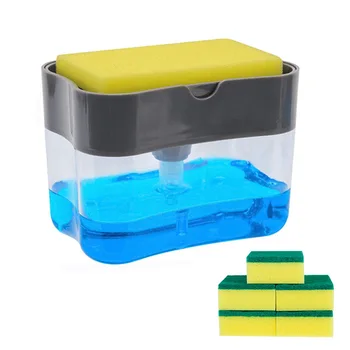 Soap Dispenser Soap Pump Sponge Caddy Creative Kitchen 2 in 1 Manual Press Liquid Soap Dispenser Cleaner Tool Press Soap box
Soap Dispenser Soap Pump Sponge Caddy Creative Kitchen 2 in 1 Manual Press Liquid Soap Dispenser Cleaner Tool Press Soap box