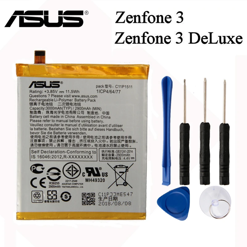 Original ASUS High Capacity C11P1511 Battery For ASUS Zenfone3 Ze552kl Z012da Z012de 2900mAh Straight line
Original ASUS High Capacity C11P1511 Battery For ASUS Zenfone3 Ze552kl Z012da Z012de 2900mAh Straight line