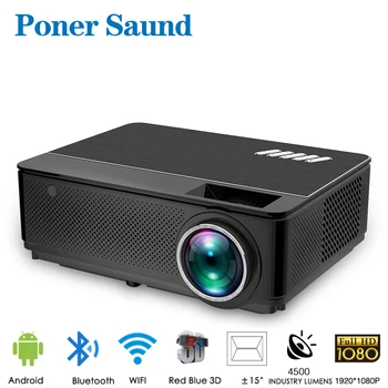 Poner Saund M6 Projector 1920x1080 Full HD Full Color Wireless WiFi Android 6.0 Support Multi-Screen Beamer 3D Video Proyector
Poner Saund M6 Projector 1920x1080 Full HD Full Color Wireless WiFi Android 6.0 Support Multi-Screen Beamer 3D Video Proyector