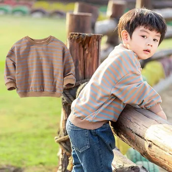 Spring Kids Hoody Stripe Joker Sweatshirt Joining Together Clothes Leisure Soft Cotton Loose Comfortable Round Collar Toddler
Spring Kids Hoody Stripe Joker Sweatshirt Joining Together Clothes Leisure Soft Cotton Loose Comfortable Round Collar Toddler