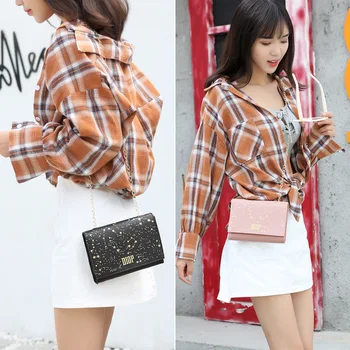 Little Stars PU Women's Purse Chain 2019 New HandPurse Luxury Leather Tote Purse HandPurses Designer Messenger Purse Lady Purse
Little Stars PU Women's Purse Chain 2019 New HandPurse Luxury Leather Tote Purse HandPurses Designer Messenger Purse Lady Purse