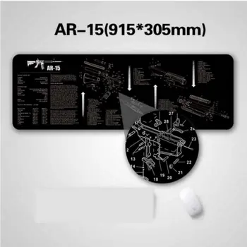 AR15 AK47 Gun Cleaning Rubber Mat With Parts Diagram and Instructions Armorers Bench Mat Mouse Pad for Glock SIG P226 P229
AR15 AK47 Gun Cleaning Rubber Mat With Parts Diagram and Instructions Armorers Bench Mat Mouse Pad for Glock SIG P226 P229