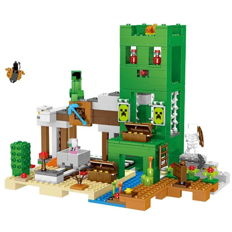 534pcs My World Creeper Ore Hole Treasure Hunt Building Blocks Compatible Legoinglys 21155 Bricks Children Toys
534pcs My World Creeper Ore Hole Treasure Hunt Building Blocks Compatible Legoinglys 21155 Bricks Children Toys