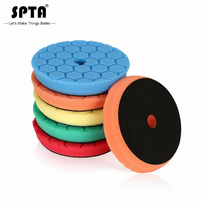 (Bulk Sales 2)SPTA 6Inch(150mm) Hex-Logic Mix Hardness Cut Polishing Pads & Buffing Pads For RO/DA/GA Dual Action Car Polisher
(Bulk Sales 2)SPTA 6Inch(150mm) Hex-Logic Mix Hardness Cut Polishing Pads & Buffing Pads For RO/DA/GA Dual Action Car Polisher