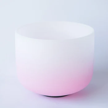 8 Inch Half Pink Color Third Eye Crown Root Sacral Solar Heart Throat CDEFGABFrosted Quartz Crystal Singing Bowl
8 Inch Half Pink Color Third Eye Crown Root Sacral Solar Heart Throat CDEFGABFrosted Quartz Crystal Singing Bowl