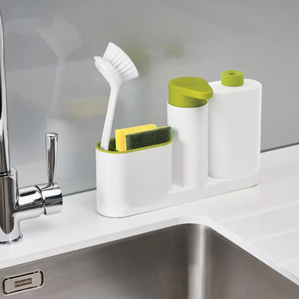 Kitchen hand soap dispenser Sink countertop cleaning sponge storage rack Bathroom washing utensil storage box
Kitchen hand soap dispenser Sink countertop cleaning sponge storage rack Bathroom washing utensil storage box