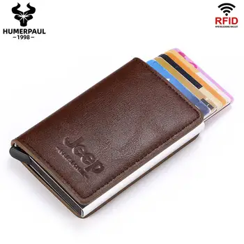 Rfid Blocking Protection Wallet Men ID Credit Card Holder Leather Metal Aluminum Business Bank Card Case CreditCard Cardholder
Rfid Blocking Protection Wallet Men ID Credit Card Holder Leather Metal Aluminum Business Bank Card Case CreditCard Cardholder