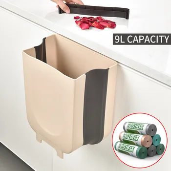 Hanging Trash Can Wall Mounted Folding Kitchen Cabinet Door Hanging Waste Bin Poubelle De Cuisine for kitchen Bedroom Rest room 
Hanging Trash Can Wall Mounted Folding Kitchen Cabinet Door Hanging Waste Bin Poubelle De Cuisine for kitchen Bedroom Rest room