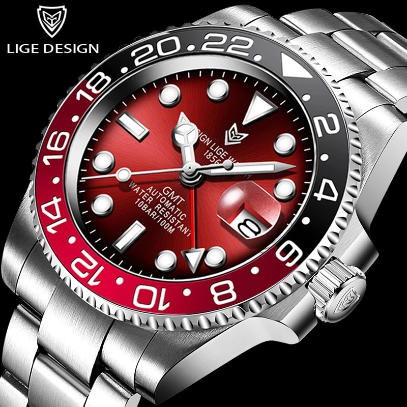 LIGE DESIGN 2020 Luxury Men Mechanical Wristwatch All Steel GMT Watch Top Brand Sapphire Glass Men Watches reloj hombre+Gift box
LIGE DESIGN 2020 Luxury Men Mechanical Wristwatch All Steel GMT Watch Top Brand Sapphire Glass Men Watches reloj hombre+Gift box