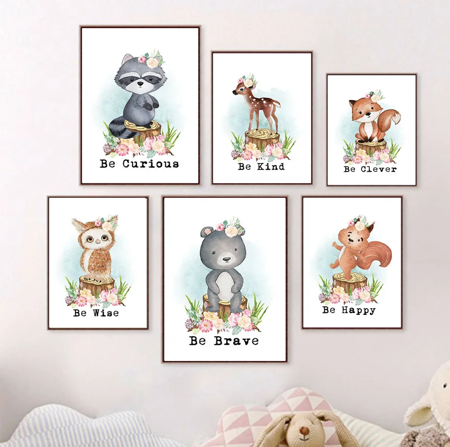 Deer Fox Bear Owl Raccoon Quotes Nursery Wall Art Canvas Painting Nordic Posters And Prints Decoration Pictures Baby Kids Room
Deer Fox Bear Owl Raccoon Quotes Nursery Wall Art Canvas Painting Nordic Posters And Prints Decoration Pictures Baby Kids Room