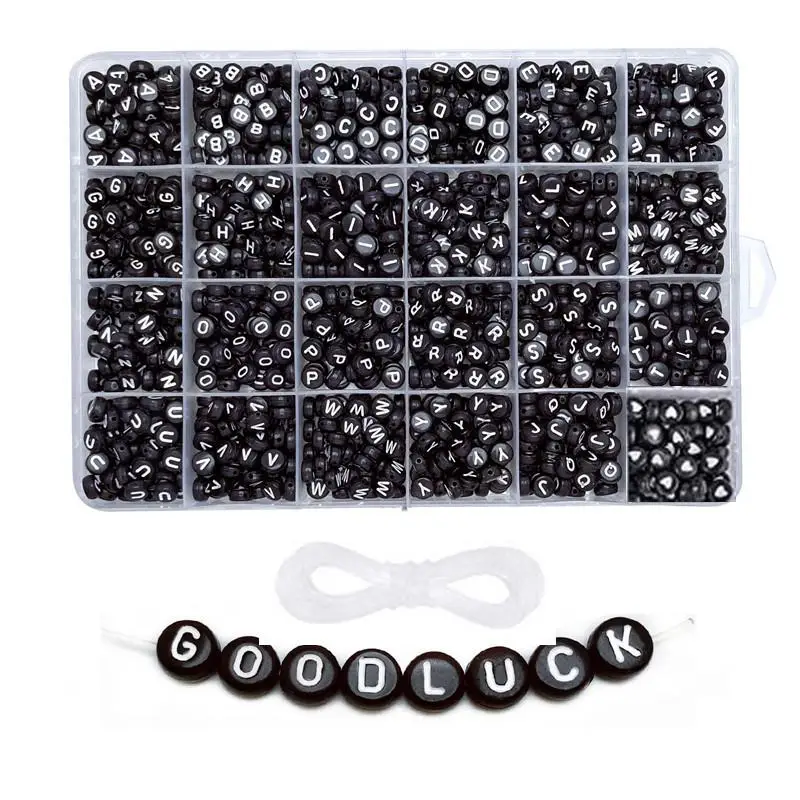 4x7mm Bracelet Necklace Jewelry Accessories Making 1850Pcs Acrylic Ltter English Letter Beads DIY Alphabet Letters Set
4x7mm Bracelet Necklace Jewelry Accessories Making 1850Pcs Acrylic Ltter English Letter Beads DIY Alphabet Letters Set