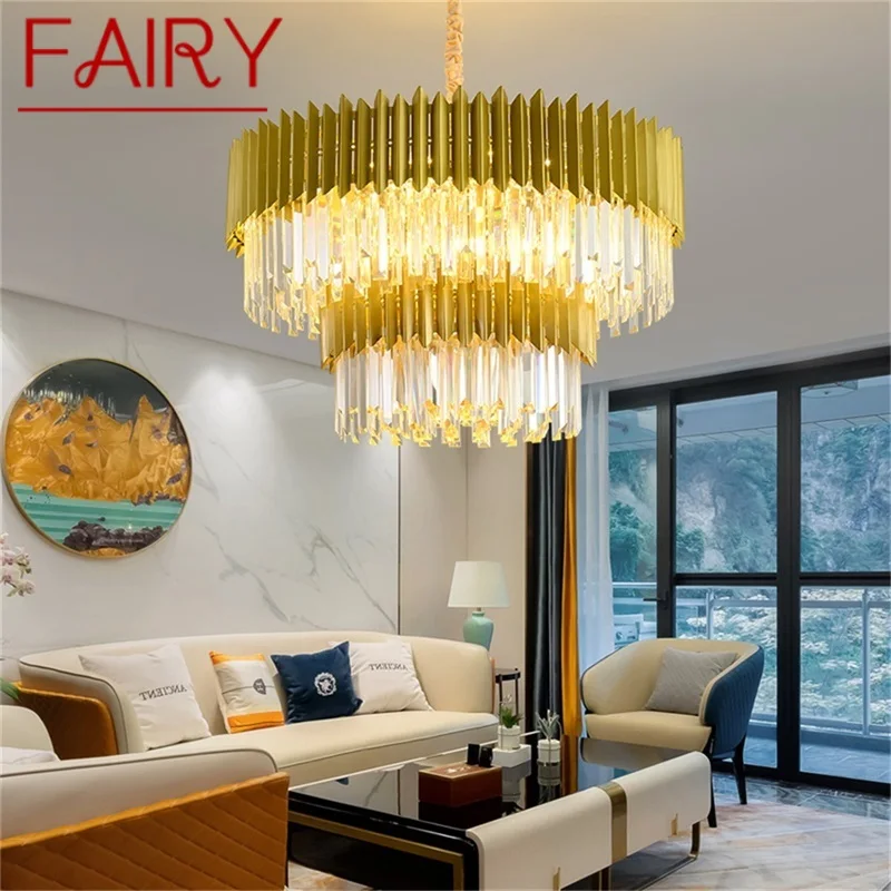 FAIRY Gold Luxury Chandelier Lamp Postmodern Pendant Light Fixtures Home LED Decorative for Living Dining Room
FAIRY Gold Luxury Chandelier Lamp Postmodern Pendant Light Fixtures Home LED Decorative for Living Dining Room