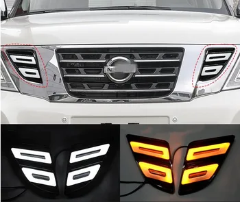 JanDeNing 2PCS LED DRL with grill surround Daytime Running Light With Yellow Turn Signal Light For Nissan Patrol 2017-2018
JanDeNing 2PCS LED DRL with grill surround Daytime Running Light With Yellow Turn Signal Light For Nissan Patrol 2017-2018