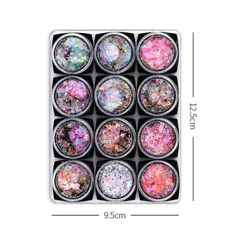 Eye Lip Makeup Sequins Holographic Nail Glitter Powder Mixed Colorful Irregular Flakes Sequins Nail Art Decorations Palliette
Eye Lip Makeup Sequins Holographic Nail Glitter Powder Mixed Colorful Irregular Flakes Sequins Nail Art Decorations Palliette