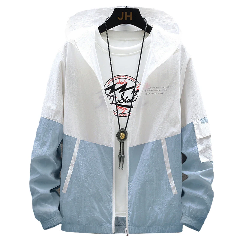 2020 New Summer Jacket Thin Coats Patchwork Casual Outerwear Sun Protection Jacke High Quality Breathable Tops Color Block HX402
2020 New Summer Jacket Thin Coats Patchwork Casual Outerwear Sun Protection Jacke High Quality Breathable Tops Color Block HX402