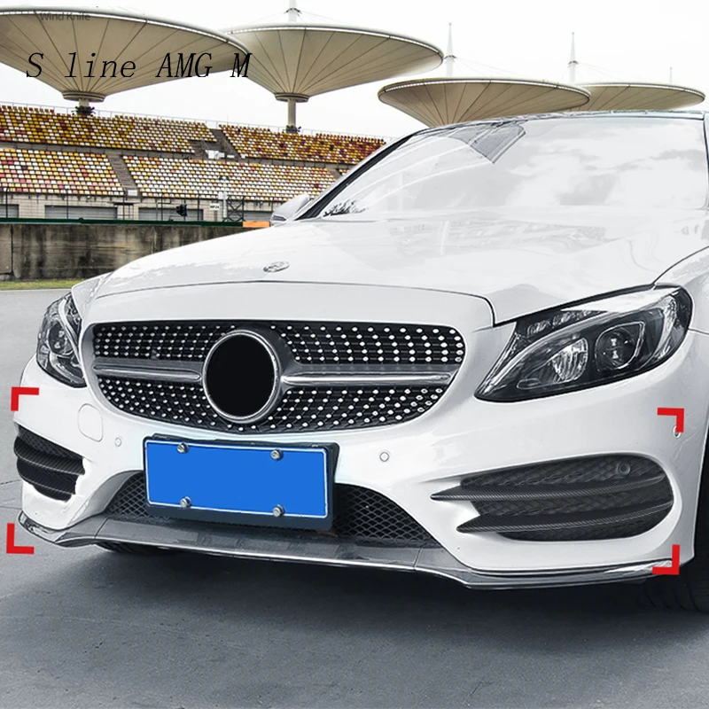 Carbon Fiber Style For Mercedes Benz C Class W205 Front Fog Lamp Grill Grille Decorative Covers Stickers Car Styling Accessories
Carbon Fiber Style For Mercedes Benz C Class W205 Front Fog Lamp Grill Grille Decorative Covers Stickers Car Styling Accessories