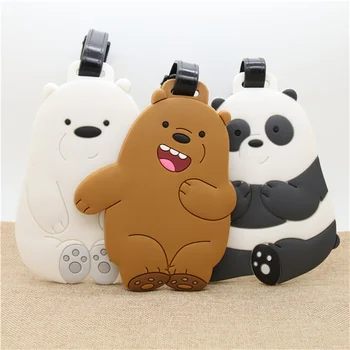 Cartoon Bears Luggage Tag Soft PVC Gel COOL Style Suitcase Tags Name Address Holder Baggage Boarding Tags Label high quality
Cartoon Bears Luggage Tag Soft PVC Gel COOL Style Suitcase Tags Name Address Holder Baggage Boarding Tags Label high quality