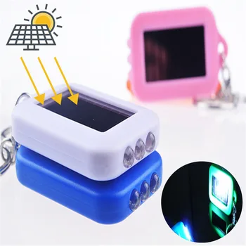 Mini Flashlight Portable LED Solar Power 3 LED Light Keychain Keyring Torch Flashlight Re-chargeable Random Color Gift Camping
Mini Flashlight Portable LED Solar Power 3 LED Light Keychain Keyring Torch Flashlight Re-chargeable Random Color Gift Camping