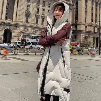 Winter Long Vest For Women Down Cotton Padded Coat Sleeveless Hooded Outwear Female 2020 Autumn Korean Style Warm Waistcoat Lady
Winter Long Vest For Women Down Cotton Padded Coat Sleeveless Hooded Outwear Female 2020 Autumn Korean Style Warm Waistcoat Lady