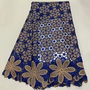 African Best Quality Gold Line Water Soluble Cord Lace Fabrics French Lace Designs Materials With Stones 5Yards For Party Dress
African Best Quality Gold Line Water Soluble Cord Lace Fabrics French Lace Designs Materials With Stones 5Yards For Party Dress