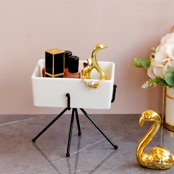 Nordic Iron Storage Cup Multifunctional Cosmetics Desktop Storage Rack Storage Box Ceramic Vase Decoration Storage Bottle
Nordic Iron Storage Cup Multifunctional Cosmetics Desktop Storage Rack Storage Box Ceramic Vase Decoration Storage Bottle