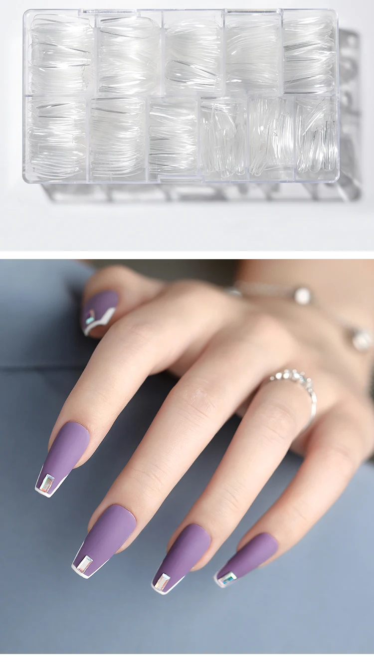 HNUIX 500pcs Long Coffin False Nails Ballerina Nail Tips Full Cover Acrylic Clear Nails False Nails For Gel Nails HNUIX 500pcs Long Coffin False Nails Ballerina Nail Tips Full Cover Acrylic Clear Nails False Nails For Gel Nails
