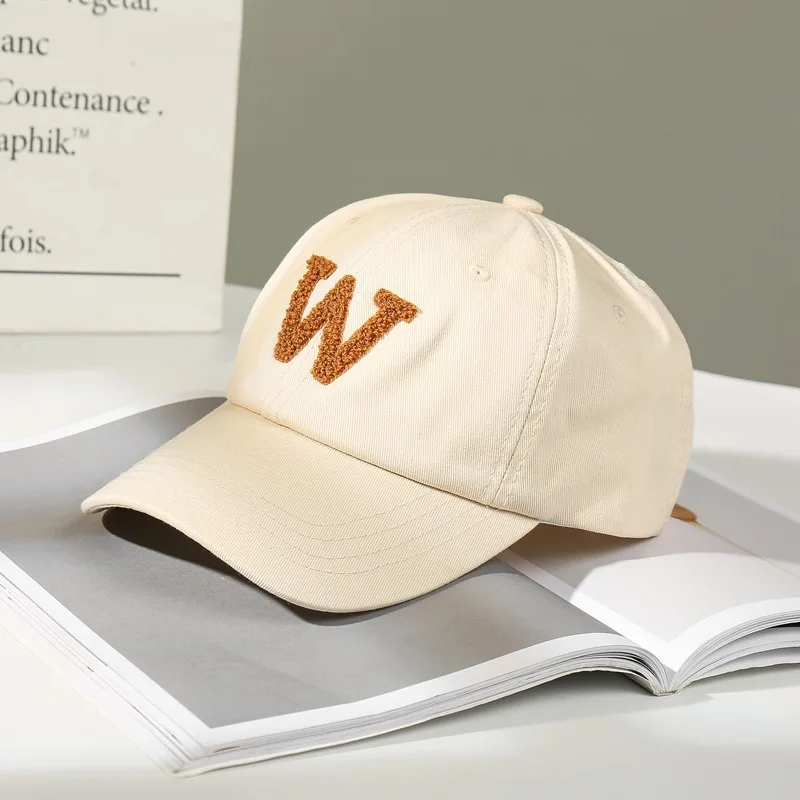 Hat Female Spring And Summer Fashion W Lettered Embroidered Korean-style Couples Baseball Cap Men's Simple Versatile Soft Top Br
Hat Female Spring And Summer Fashion W Lettered Embroidered Korean-style Couples Baseball Cap Men's Simple Versatile Soft Top Br