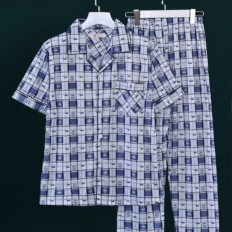 2020 Spring and Summer pyjama Short-Sleeved Trousers sleepwear Air Conditioning Clothing pijama Men's pajamas
2020 Spring and Summer pyjama Short-Sleeved Trousers sleepwear Air Conditioning Clothing pijama Men's pajamas